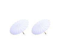 Lot de 2 parapluies en papier vierge pour enfants pour cadeaux de fête 60 cm