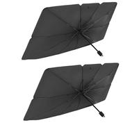 lot de 2 pare-brises de voiture Parasol avec revêtement adhésif en titane résistant aux UV, 140 x 79 cm - S2HADESHELLA