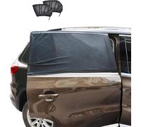 Lot de 2 pare-soleil de fenêtre de voiture en maille respirante pour fenêtre latérale de voiture, écran de fenêtre de voiture extensible pour bébé, protection solaire pour fenêtre arrière/arrière pour