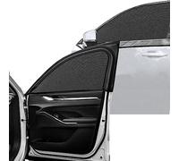 Lot de 2 pare-soleil de fenêtre de voiture pour fenêtre latérale avant, pour fenêtres latérales, pare-soleil en maille extensible et respirante, rayons UV et protection de la vie privée pour voiture, SUV, van
