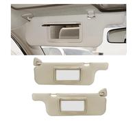 Lot de 2 Pare-Soleil de Voiture Gris crème avec Miroir de Maquillage, Compatible avec Toyota Corolla 2001-2007, neuvième génération