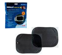 Lot de 2 pare-soleil latéraux de voiture MOLLY NYLON 35x45 cm avec double ventou