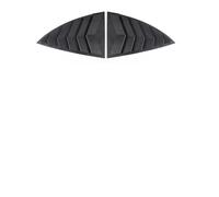 Lot de 2 Pare-Soleil triangulaires for vitres arrière de Voiture, compatibles avec Tesla Model 3/Y, Patch ABS Shark Gill(C)