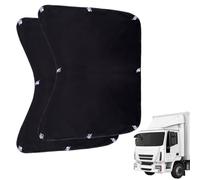 Lot de 2 Pare Soleil Voiture, Protection UV, Pare-Soleil Voiture avec Ventouse, Pare-Soleil de fenêtre latérale Visible pour Camion, Accessoires de Voiture universels