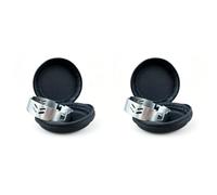 Lot de 2 pare-vent pour camping extérieur, protection contre le vent pour réchaud à gaz SOTO-310 BRS-3000T en acier inoxydable, anneaux coupe-vent ultralégers (réchauds non inclus)