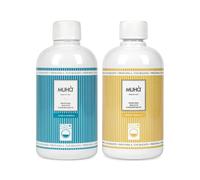 Lot de 2 parfums concentrés Muhà pour lessive de 400 ml - parfums intenses - parfum durable, grand format, usage universel en machine (mer d'hiver + douce vanille)