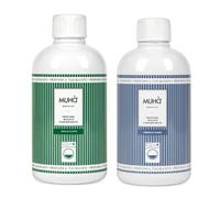 Lot de 2 parfums concentrés Muhà pour lessive de 400 ml - parfums intenses - parfum durable, grand format, usage universel en machine (air de capri + frais pur)