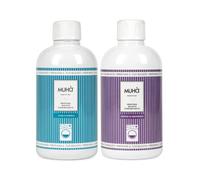 Lot de 2 parfums concentrés Muha pour lessive de 400 ml - parfums intenses - parfum durable, grand format, usage universel en machine (mer d'hiver + souffle de Provence)