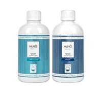 Lot de 2 parfums concentrés Muhà pour lessive de 400 ml - parfums intenses - parfum durable, grand format, usage universel en machine (mer d'hiver + diamant)