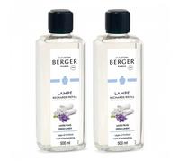 lot de 2 parfums lampe berger linge frais