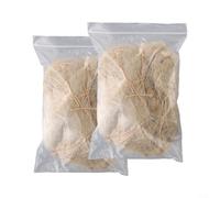 Lot de 2 parures de lit pour oiseaux en soie de jute, paille, coton et sisalana, convient pour les petits oiseaux comme les perruches, les perroquets, les pinsons et les canaris