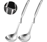 Lot de 2 passoires en acier inoxydable pour casserole et soupe