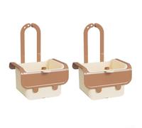 Lot de 2 passoires pour évier autonettoyantes avec élimination tactile et fixation du robinet, pour une collecte organisée et hygiénique des déchets alimentaires (couleurs)
