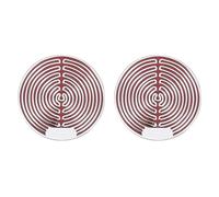 Lot de 2 Patch Anti Ondes Portables Autocollants Anti-Radiations en Argent 24 Carats Neutralisateurs d'Ondes Électromagnétiques EMF pour Téléphones, Tablettes et PC, Protection Efficace Contre Les Ond