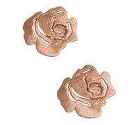 Lot de 2 - Patch Écusson Thermocollant Petite Rose Ajourée 3 x 3 cm Coloris Beige Patch brodé