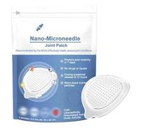Lot de 2 patchs à micro-aiguilles pour soulager les muscles des genoux - Application facile - Améliore la mobilité - Pour personnes âgées et adultes actifs