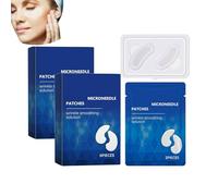 Lot de 2 patchs anti-rides en microneedling - Masque pour les yeux anti-rides - Améliore l'élasticité de la peau - Améliore les contours du visage - Réduit les rides et les gonflements - Patchs de