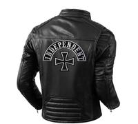 Lot de 2 patchs brodés Biker « Independent » + Croix Malte XL Patch thermocollant pour gilet et gilets moto pour décorer vestes de moto, broderie sur accessoires vêtements, bricolage.