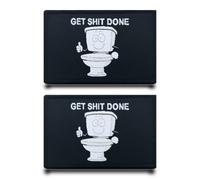Lot de 2 patchs brodés « Get Shit Done » - Motif drapeau militaire amusant - Pour sacs à dos, vêtements, veste, gilet, sacs, jeans, casquettes, etc