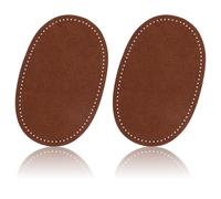 Lot de 2 Patchs de Coude pour Pulls, Patchs de Coude Ovales pour Vêtements Patchs de Coude à Coudre en Cuir Artificiel Patchs de Réparation pour Pulls Vestes Doudounes Pantalons (Marron)