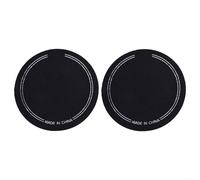 Lot de 2 patchs de grosse caisse pour instruments de percussion, protection double et simple pour protéger la peau de l'usure de la pédale et améliorer le son d'attaque avec une forte tenue en couleur