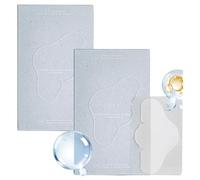Lot de 2 patchs de nez hydrocolloïdes, bandes de nez, bandes hydrocolloïdes anti-points noirs pendant la nuit, absorbent les impuretés, éliminent la saleté et l'huile, adaptés à tous les types de peau