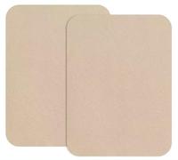 Lot de 2 patchs de réparation de tissu - Kit de réparation de tissu sergé autocollant - Ruban adhésif imperméable pour vêtements, doudounes, tente, sac de couchage, jeans (beige, 12,5 x 9,5 cm)