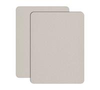 Lot de 2 patchs de réparation pour cuir de meubles - Ruban adhésif solide pour canapés, sièges de voiture, armoires, sacs, patchs anti-rayures pour premiers secours - Gris ivoire 2.0 - 20,3 x 30,5 cm