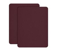Lot de 2 patchs de réparation pour cuir de meubles - Ruban adhésif solide pour canapés, sièges de voiture, armoires, sacs, patchs anti-rayures pour premiers secours - Rouge vin - 20,3 x 30,5 cm