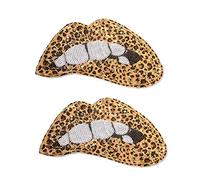 Lot de 2 patchs décoratifs en tissu Motif léopard