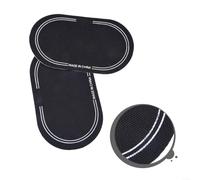 Lot de 2 Patchs Grosse Caisse Anti-Usure Pédale(C) | Double pédale, 12.8x6.5cm, protège la , augmente l'attaque, affecter le sustain