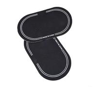 Lot de 2 Patchs Grosse Caisse Anti-Usure Pédale(D) | Double pédale, 12.8x6.5cm, protège la , augmente l'attaque, affecter le sustain