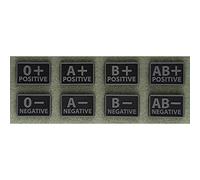 Lot De 2 Patchs Groupe Sanguin Ab- Noir - Helikon