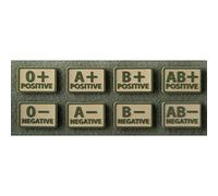 Lot De 2 Patchs Groupe Sanguin Coyote - Helikon