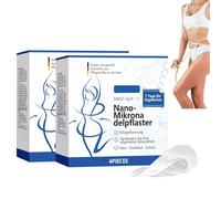 Lot de 2 patchs Nano Microneedle pour perdre du poids - Patchs à micro-aiguilles pour perdre du poids - Brûleur de graisse rapide