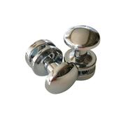 Lot de 2 patères pour sèche serviette, paire de crochet pour radiateur sèche serviette (Chrome)