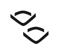 Lot de 2 patins à souris pour souris de jeu Alienware 610M 510M 310M AW610M