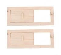Lot de 2 patins d'air d'échappement Hemlock en bois conçus pour les applications de sauna nécessitant des cycles de chauffage répétés de performance stable
