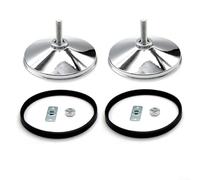 Lot de 2 patins de nivellement antidérapants pour machines de baby-foot en caoutchouc et acier
