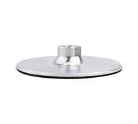 Lot de 2 patins de polissage en aluminium pour meuleuse d'angle à filetage M14, coussinets de support de 125 mm compatibles avec les polisseuses à air, argent et