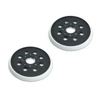 Lot de 2 patins de ponçage 125 mm pour Bosch GEX125 1AE et PEX 220A, 8 trous