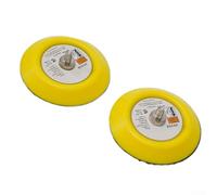 Lot de 2 patins de ponçage auto-agrippants de 75 mm filetés M6 pour plaque de base à disque Velcro pour ponceuse pneumatique et ponceuse orbitale