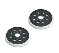 Lot de 2 patins de ponçage de 125 mm pour ponceuse Bosch GEX125-1AE PEX220-8 trous en caoutchouc de rechange 12,7 cm