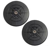 Lot de 2 patins de ponçage pour cloison sèche de 22,9 cm avec éponge dure et douce, fixation - Compatible avec la plupart des outils de ponçage sans poussière, pour une finition murale efficace