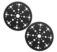 Lot de 2 patins de ponçage souples avec protection 150 mm 49 trous, disque de ponçage 150 mm pour protéger le plateau de ponçage Interface Pad Mirka Abranet 150 mm, Bosch, Dewalt