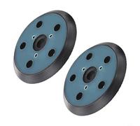 Lot de 2 patins de ponceuse à 5 trous de 12,7 cm compatibles avec Porter Cable 333 334 aléatoire pour ponceuse orbitale, plaque arrière en caoutchouc souple pour tâches de polissage et de ponçage