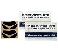 Lot de 2 patins de souris compatibles avec SteelSeries Rival 600 avec 2 tampons de nettoyage