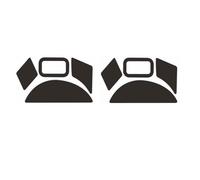 Lot de 2 patins de souris de rechange compatibles avec Razer Naga V2 Mouse (Naga V2)