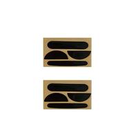 Lot de 2 patins de souris de rechange pour patins à souris avec bords arrondis et incurvés - Pour clé de souris de jeu 2S/3