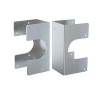 Lot de 2 patins galvanisés pour tuyaux - Protection renforcée, protège- pour structures - pour renforcement structurel dans les projets hydrauliques et les comptoirs de salle de bain